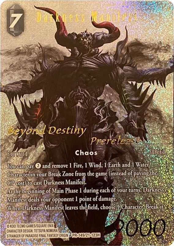 Darkness Manifest Full Art Foil – PR-149/21-123H NM – Final Fantasy