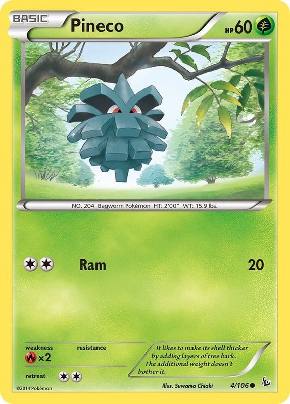 Pineco Common XY – Flashfire 4/106 NM Suwama Chiaki 2014