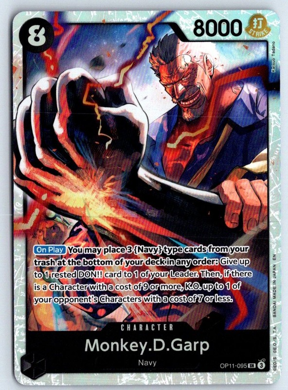 Monkey.D.Garp OP11-095 One Piece A Fist of Divine Speed Foil Super Rare NM