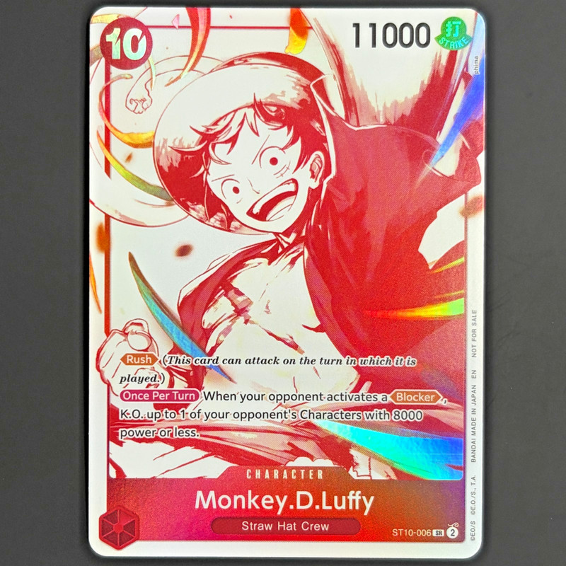 Monkey D. Luffy 3rd Anniversary Treasure Campaign ST10-006 SR One Piece Card NM