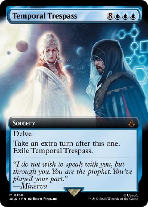 MTG English Temporal Trespass (Extended Art) NM Foil