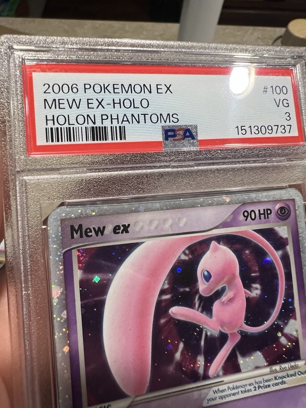 SWIRL PSA 3 2006 Pokemon EX Holon Phantoms Mew EX Holo Foil 100/110 gallery