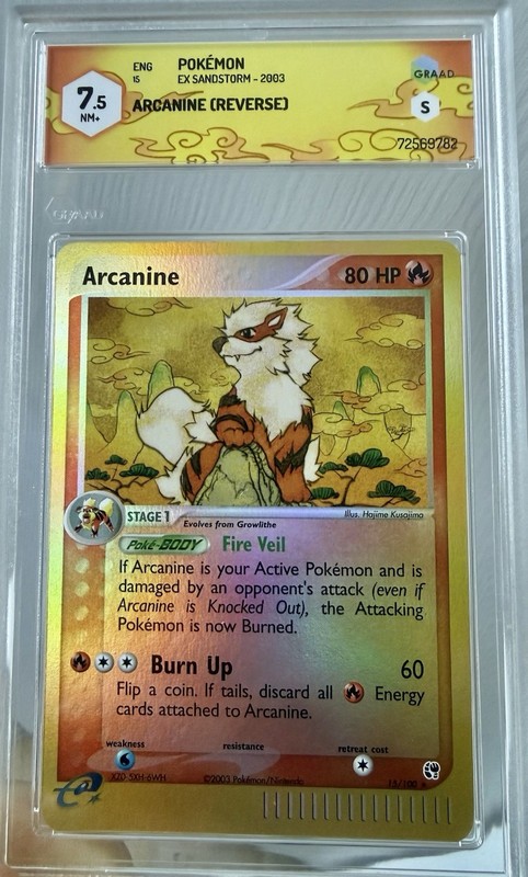 ARCANINE – Reverse Foil – Ex Sandstorm – LOW POP – 2003