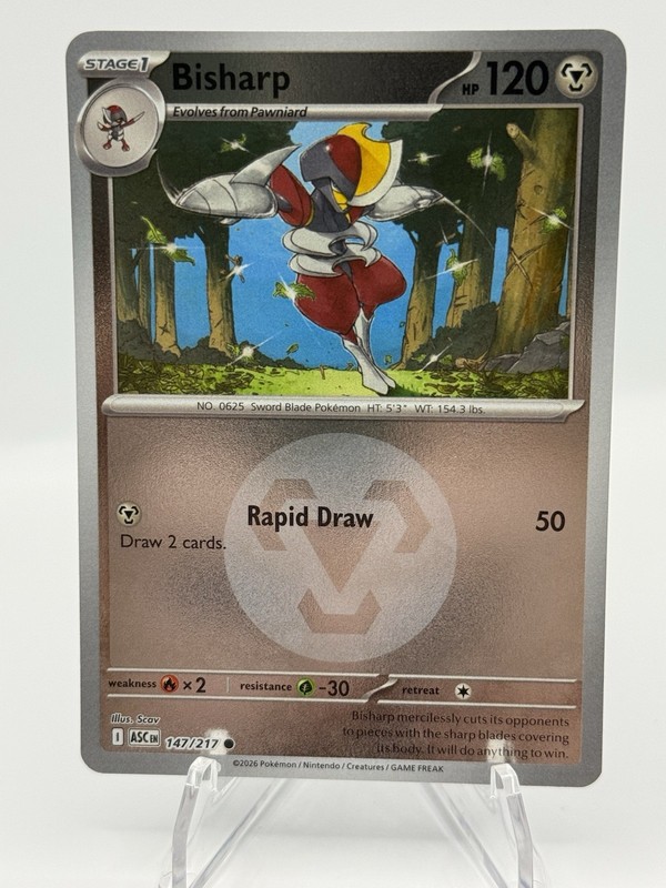 Bisharp 147/217 Common Ascended Heroes Pokemon Near Mint