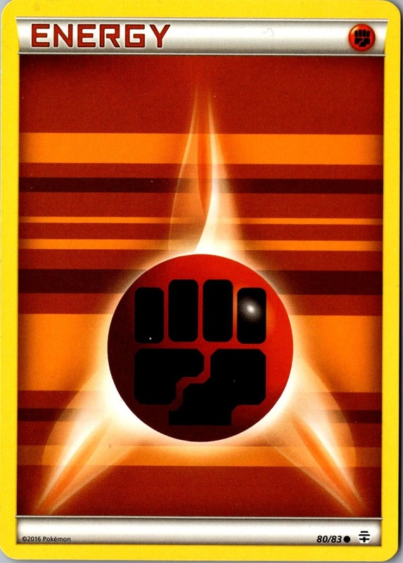 Fighting Energy 80/83 Common Generations LP Pokemon Card