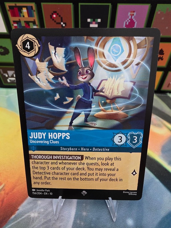Judy Hopps – Uncovering Clues – 156/204 – Whispers in the Well – NM/M – 10