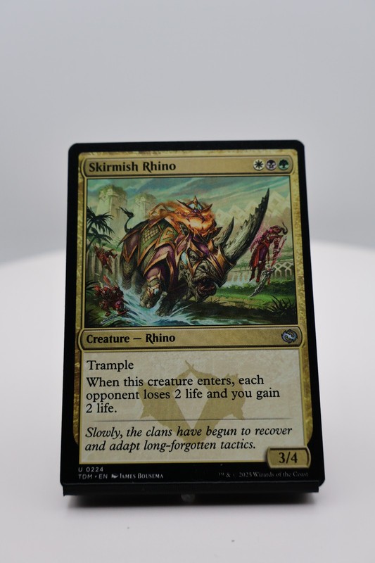 1x Skirmish Rhino NM Tarkir: Dragonstorm (TDM) MTG Magic the Gathering