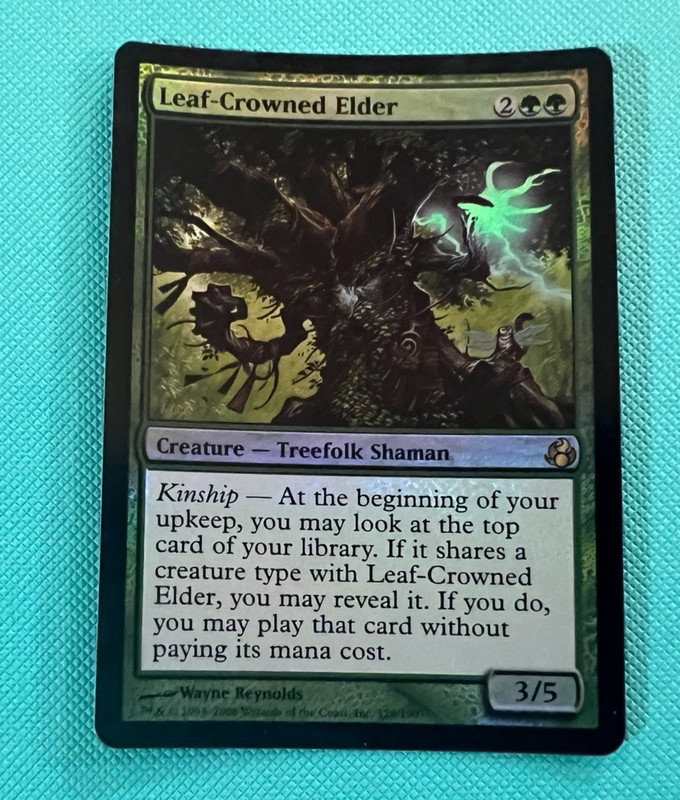 Foil – Leaf-Crowned Elder – Morningtide – MTG – Magic the Gathering