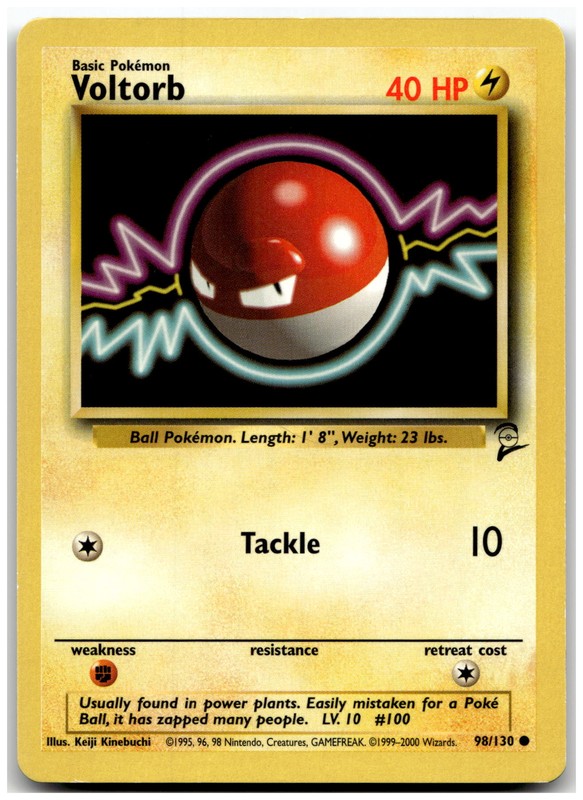 Base Set 2 #098/130 Voltorb R9686