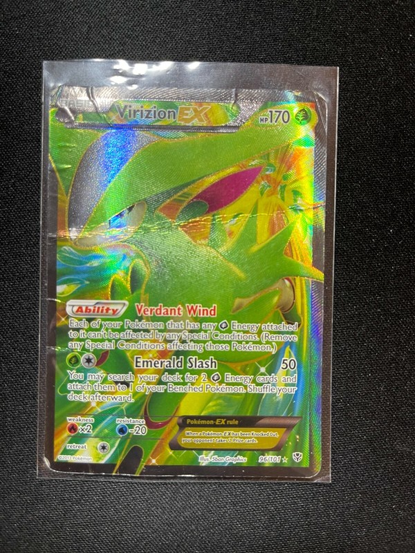 Virizion EX – 96/101 – Full Art Ultra Rare Plasma Blast Poor Pokemon Card