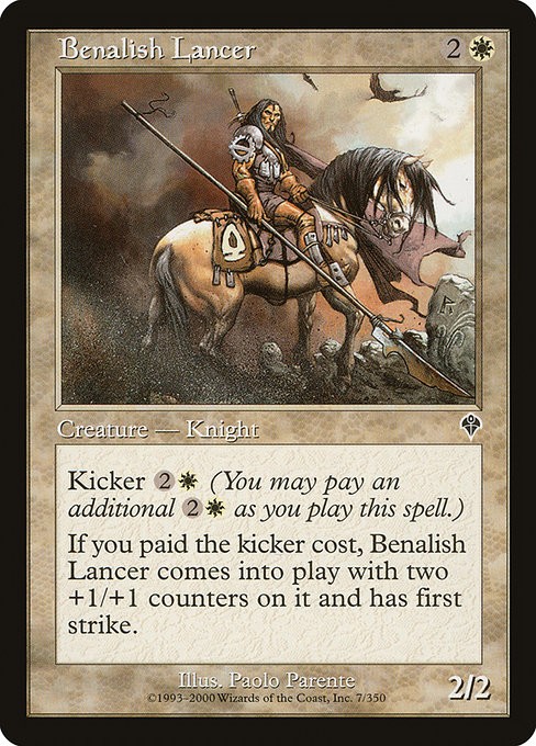 Benalish Lancer Foil Invasion 7 NM MTG