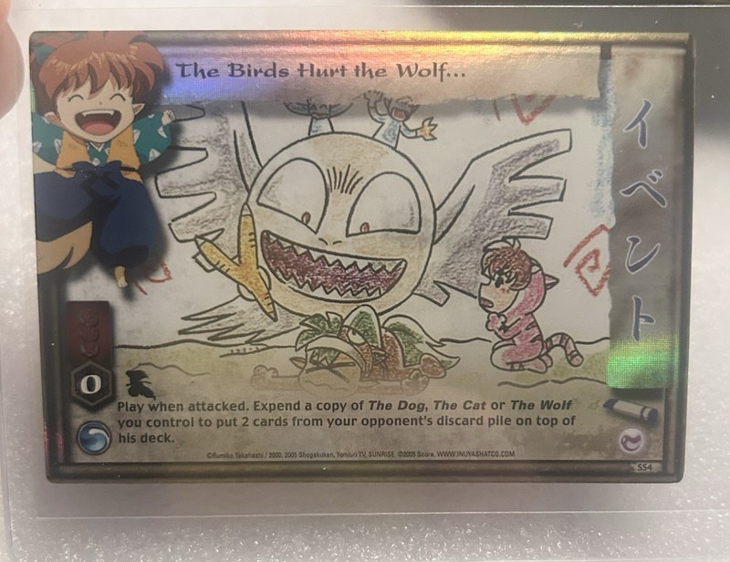 The Birds Hurt The Wolf… No. SS4 Rare Foil Inuyasha Score Trading Card Game