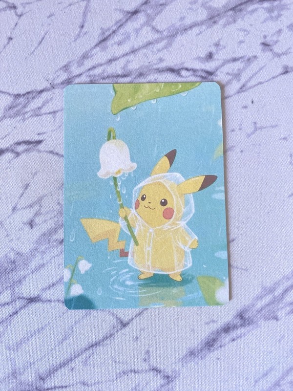 Anime ART STYLE Pikachu Fan Art Pokemon Custom Card/perfect bookmark gallery