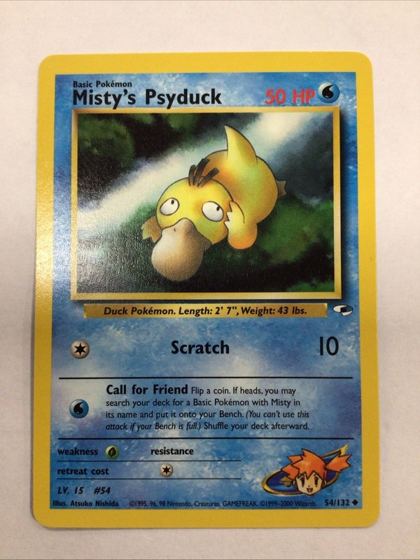 Pokémon TCG Misty’s Psyduck Gym Heroes 54/132 Regular