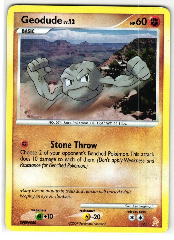 GEODUDE 84/123 MYSTERIOUS TREASURES ENGLISH POKEMON TCG