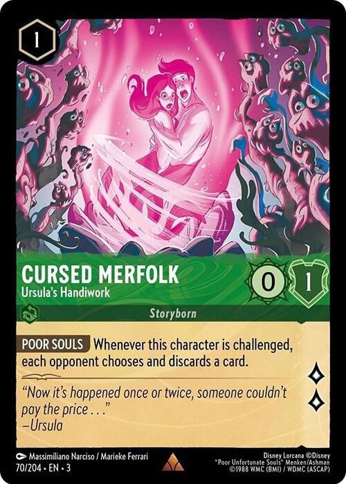 Disney Lorcana TCG Into the Inklands Cursed Merfolk – Ursula’s Handiwork 70/204