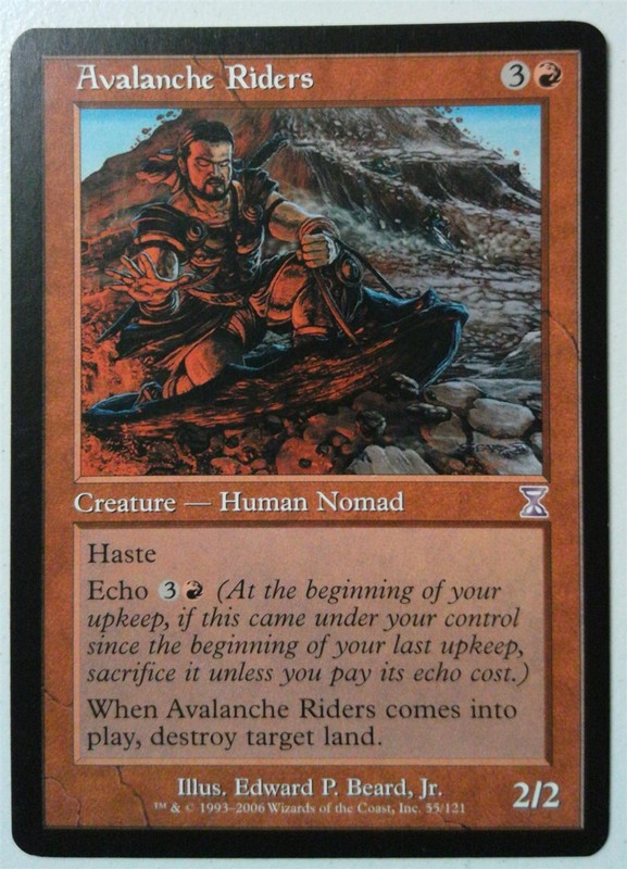 Avalanche Riders *Uncommon* Magic MtG x1 Timeshifted SP