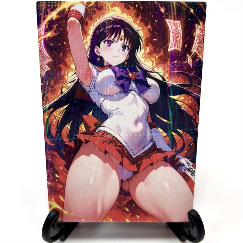 Sailor Moon Sailor Mars Sexy Anime Waifu Girl Doujin Lewd Goddess Story Art Card gallery