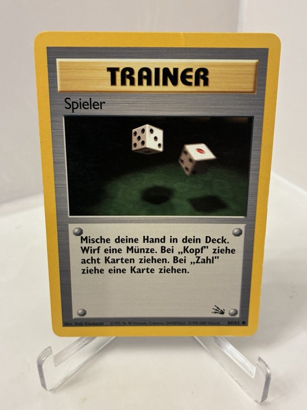 Pokemon Jungle Set GERMAN Spieler (Gambler) 60/62 FREE SHIPPING