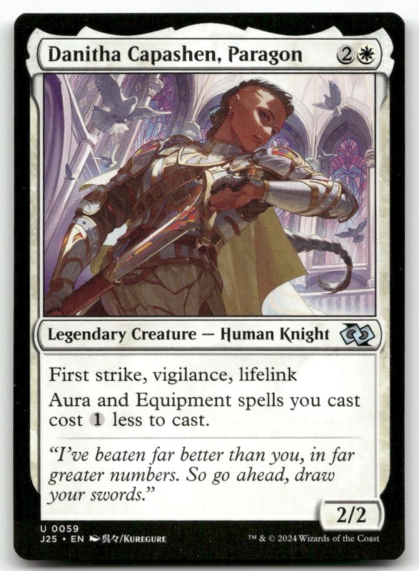 Danitha Capashen, Paragon (Anime) #59 (NM) Foundations Jumpstart J25 Magic MTG