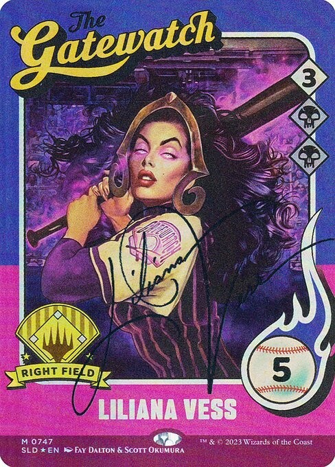 Liliana Vess (747) (Autographed) Secret Lair Drop Foil Playtest Card