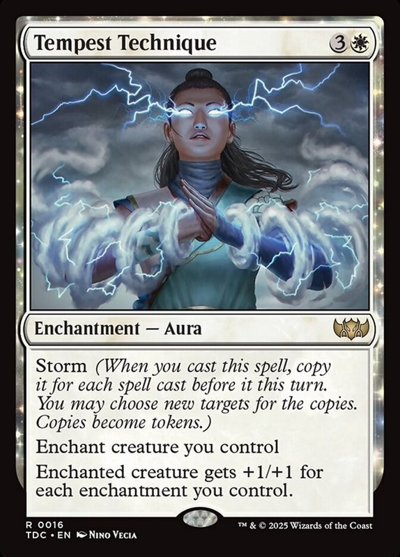 Tempest Technique 0016 Non Foil Rare Tarkir Dragonstorm Commander MTG NM