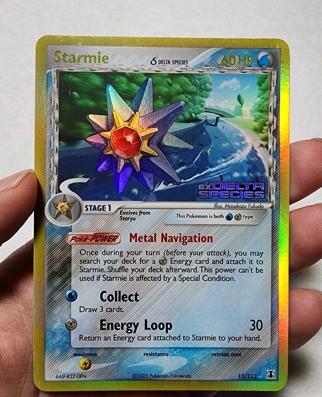 Starmie 15/113 Delta Species Reverse Holo Stamped