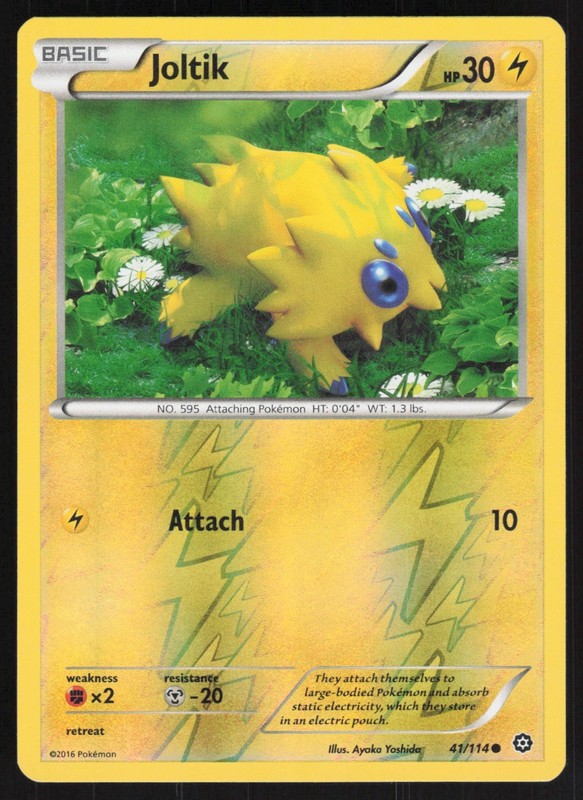 Joltik Reverse Holo 41/114 LP XY – Steam Siege Pokemon Card