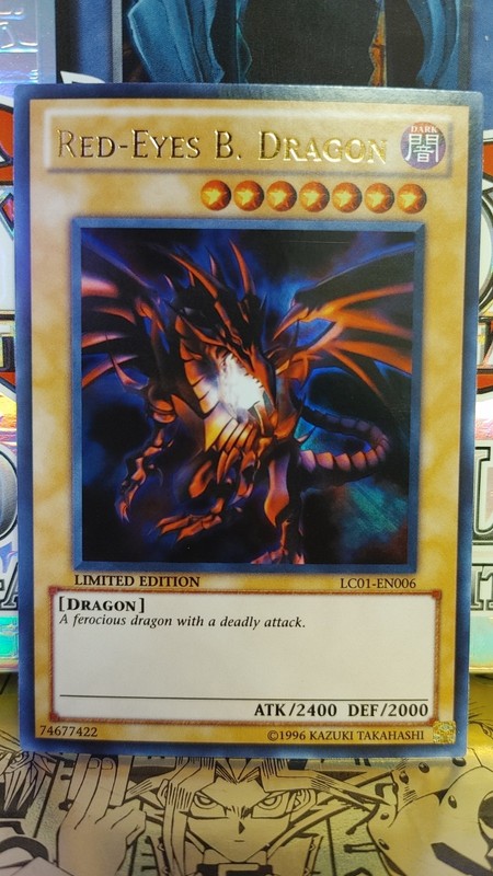 YUGIOH Red Eyes Black Dragon LC01 EN006 Limited Edition NM
