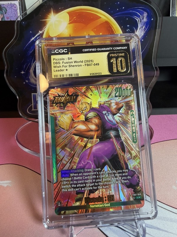 2025 DBS FUSION WORLD WISH FOR SHENRON ALT ART #FB07-049 PICCOLO : SH CGC10