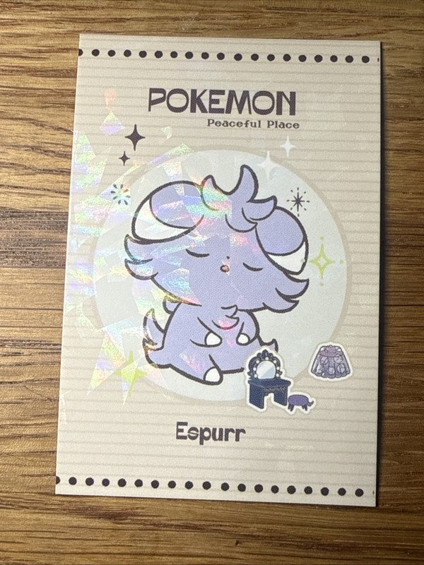 Non-TCG Pikachu Card Database Cracked Ice Holo sleeping Espurr Peru Pokemon Card