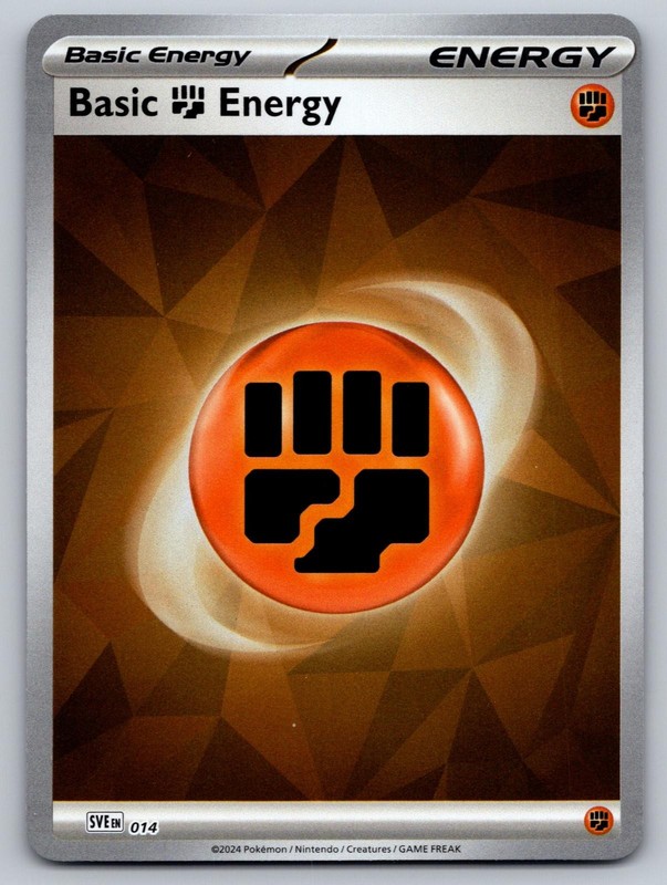 Basic Fighting Energy 014 Scarlet & Violet Energies Pokemon Holo Near Mint