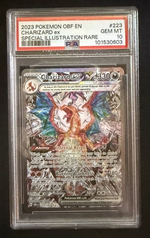 Pokemon 2023 Charizard ex 223/197 Alt Art SIR Obsidian Flames GEM MINT PSA 10