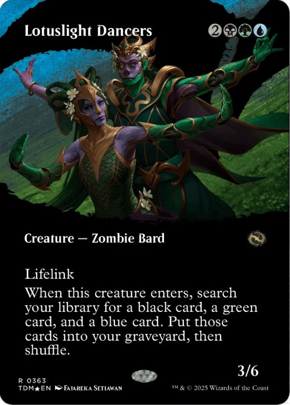 MTG Lotuslight Dancers Tarkir Dragonstorm Rare Creature Zombie Bard *Foil* NM gallery