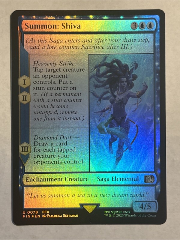 Summon: Shiva Final Fantasy Foil
