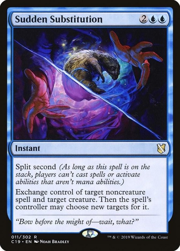 1x Sudden Substitution – Commander 2019 – NM – MTG