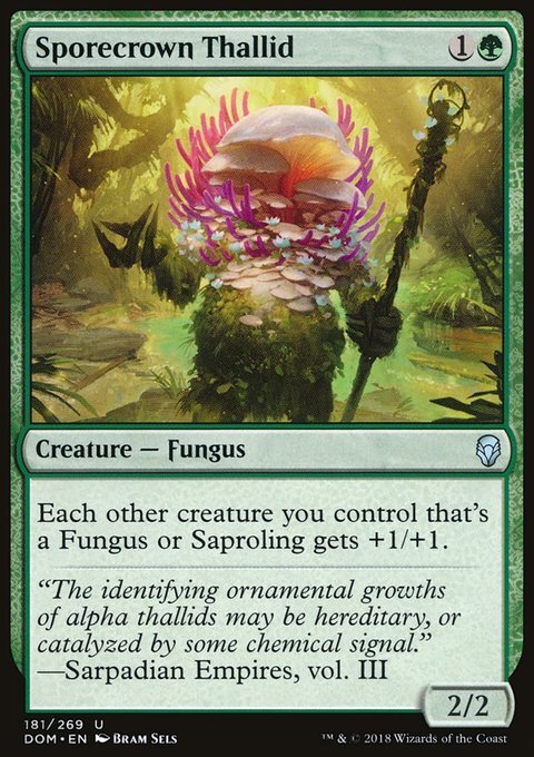 MTG Magic the Gathering Sporecrown Thallid (181/296) Dominaria LP