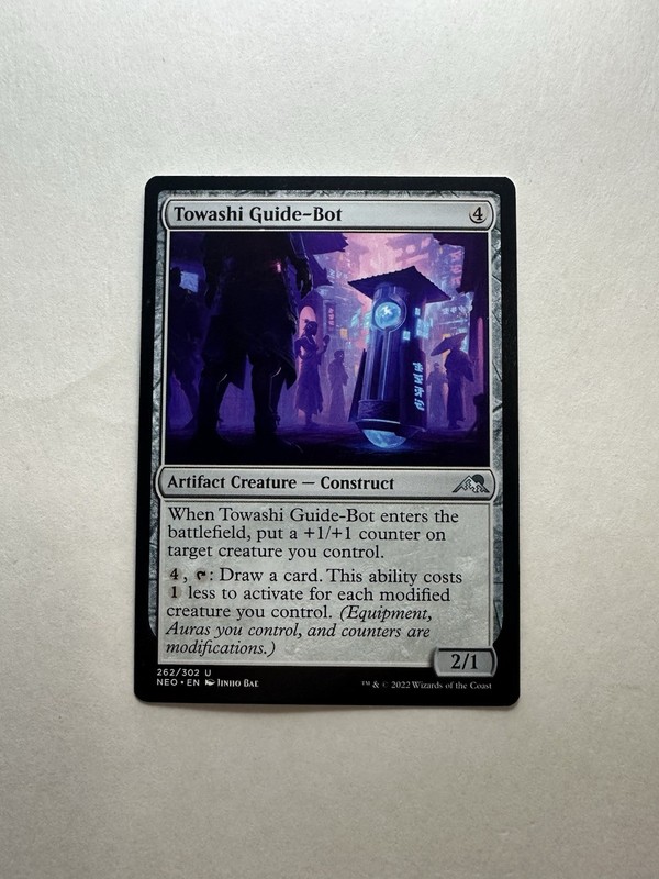 Towashi Guide-Bot LP Kamigawa: Neon Dynasty Magic The Gathering Mtg Light Play