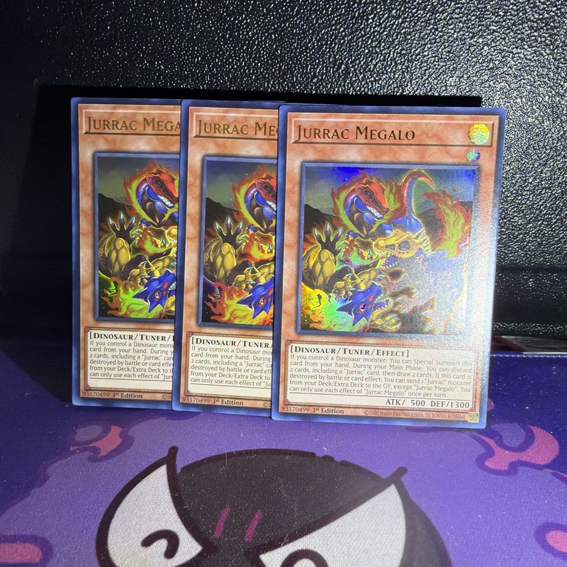 Jurrac Megalo BLMM-EN016 Battles of Legend: Monster Mayhem 1st Edition X3