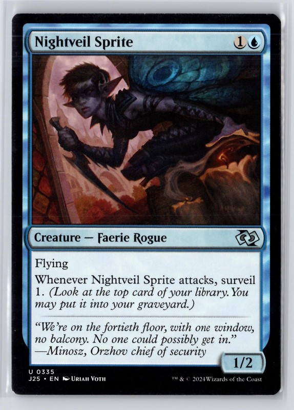 Nightveil Sprite #335 Foundations Jumpstart Magic The Gathering MTG