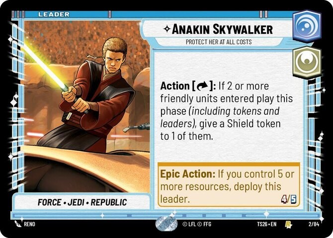 1 x Anakin Skywalker – Protect Her At All Costs – Twin Suns – NM-Mint – Star War