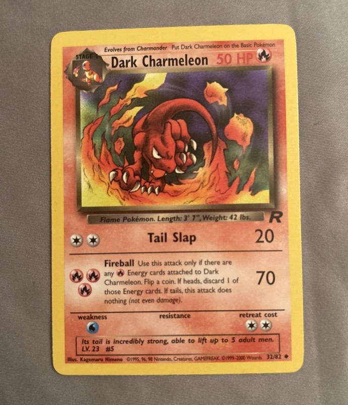 2000 Dark Charmeleon 32/82 Team Rocket Pokemon LP