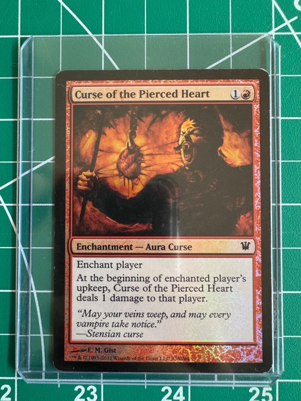 MTG Curse of the Pierced Heart – Foil, Innistrad, Moderately Played, English