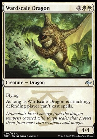 MTG Magic the Gathering Wardscale Dragon (30/189) Fate Reforged LP