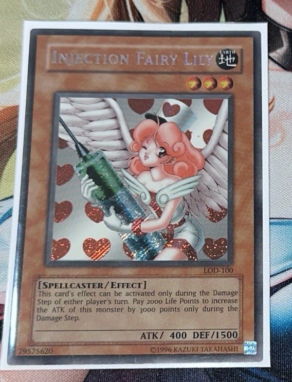 Yu-Gi-Oh – Injection Fairy Lily – LOD-100 Secret Rare DMG