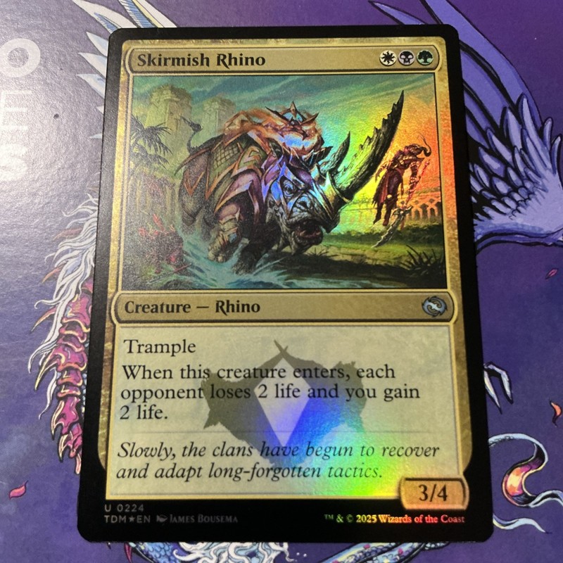 Skirmish Rhino Tarkir: Dragonstorm Foil 0224 Mint /NM