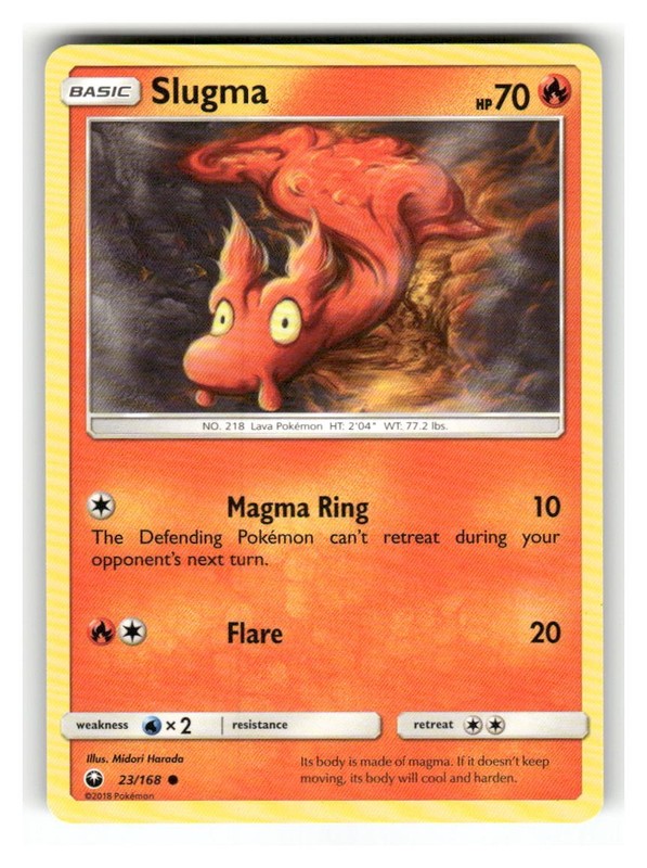 Slugma 23/168 Common Celestial Storm Pokemon Lightly Played