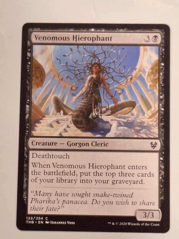 Venomous Hierophant – Theros Beyond Death Magic the Gathering MTG Nice!