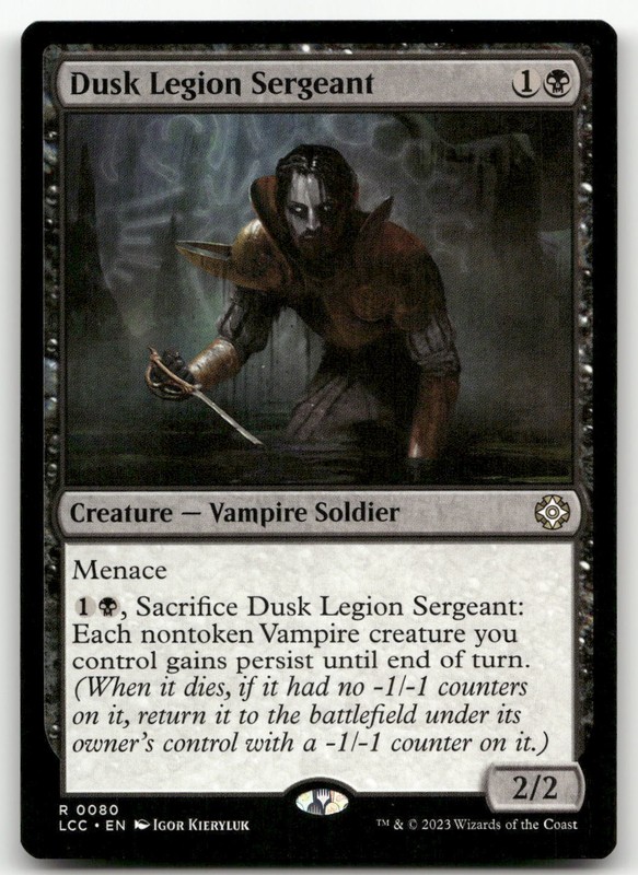 Dusk Legion Sergeant #80 (NM) Lost Caverns of Ixalan LCC Magic MTG