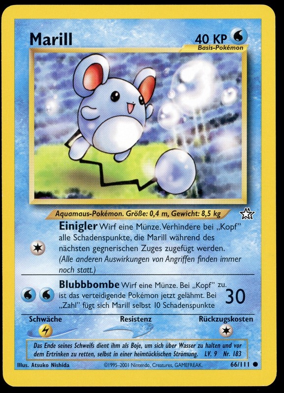 Pokémon TCG Marill 66/111 (Marill) GERMAN – LP